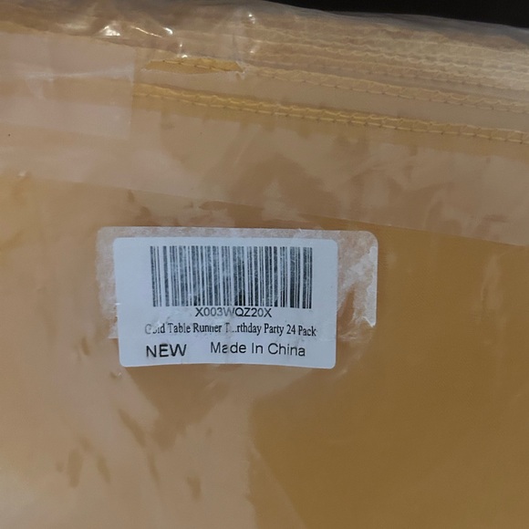 24 Pack 12x108” Gold Satin Table Runners for Any Party Wedding Banquets Birthday - Picture 5 of 8